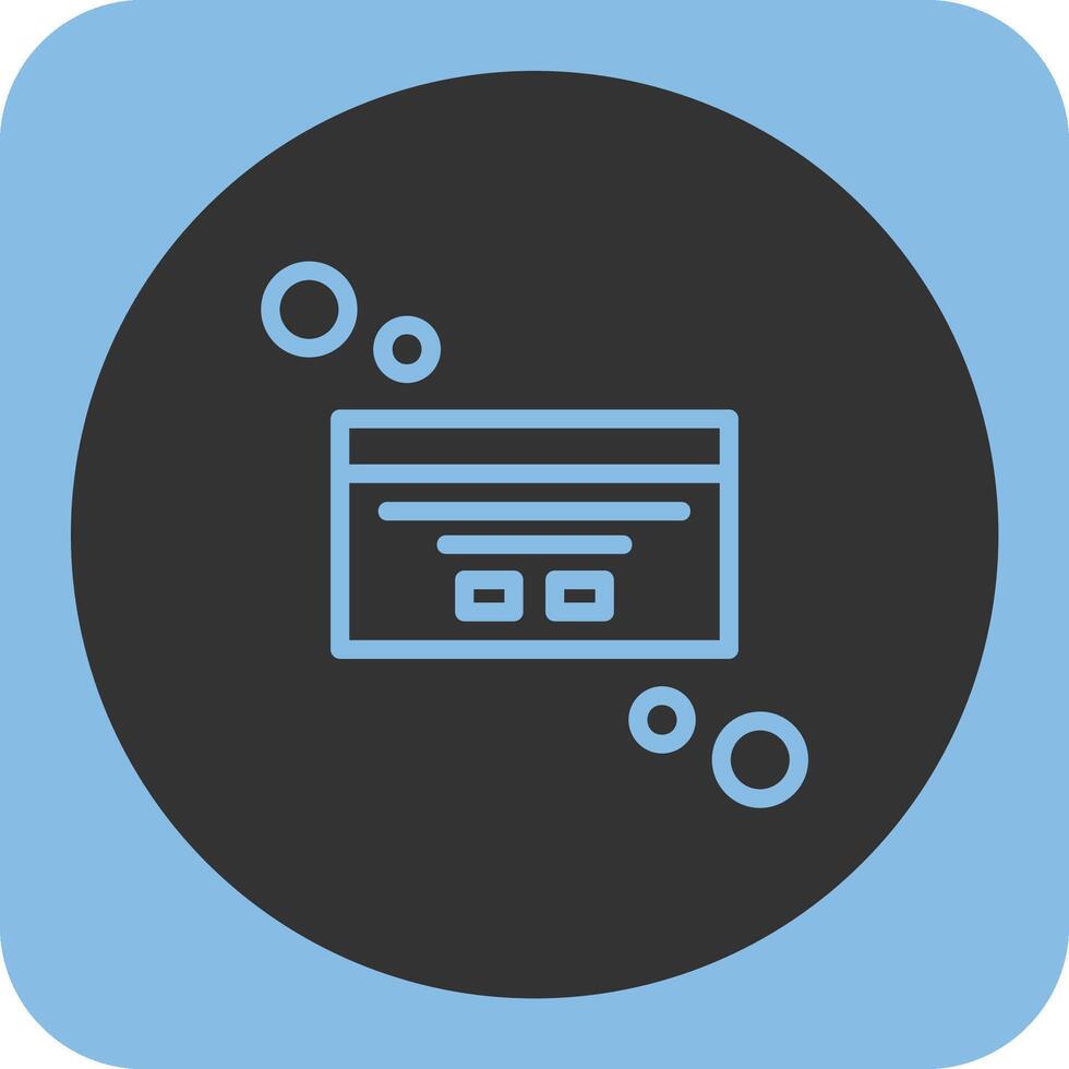 Dialog box customization Linear Round Icon vector