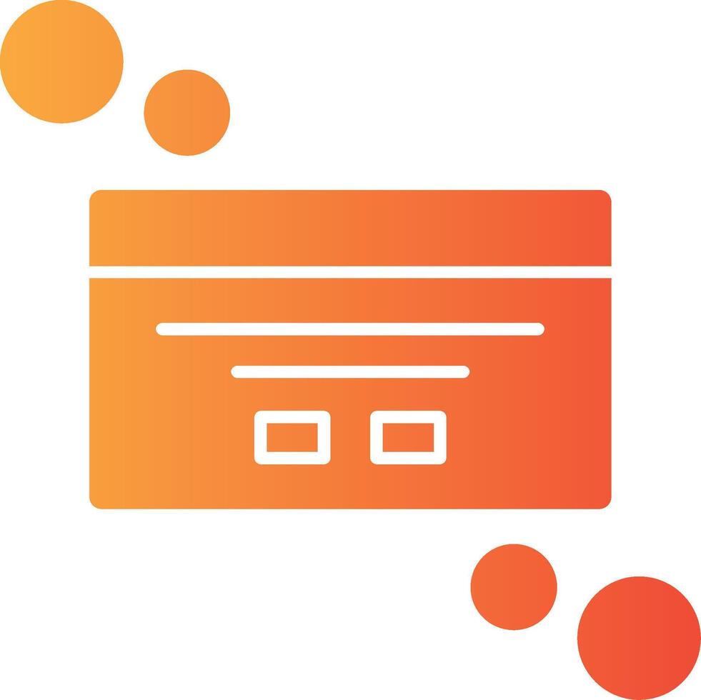 Dialog box customization Solid Multi Gradient Icon vector