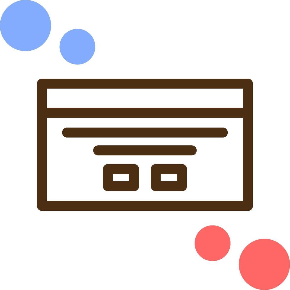 Dialog box customization Color Filled Icon vector