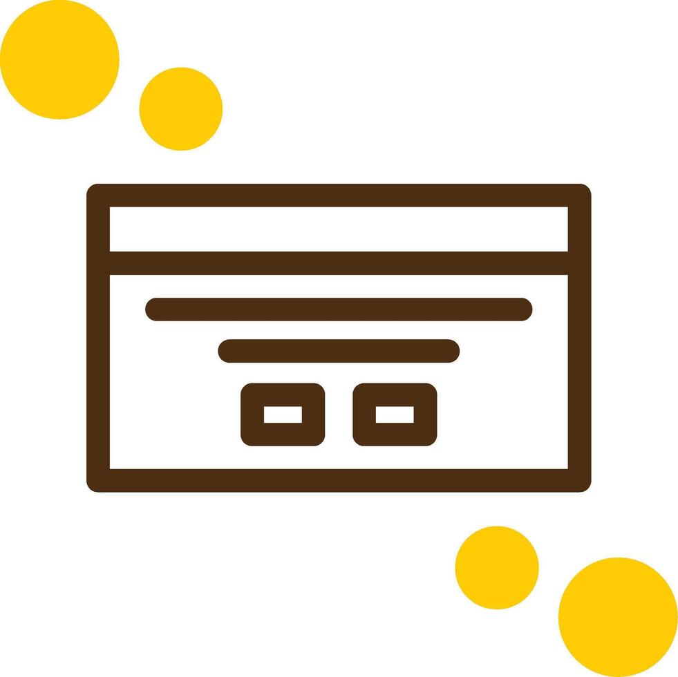 Dialog box customization Yellow Lieanr Circle Icon vector