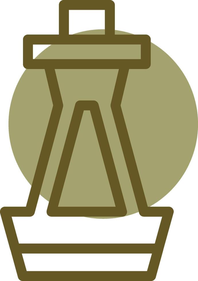 Buoy Linear Circle Icon vector