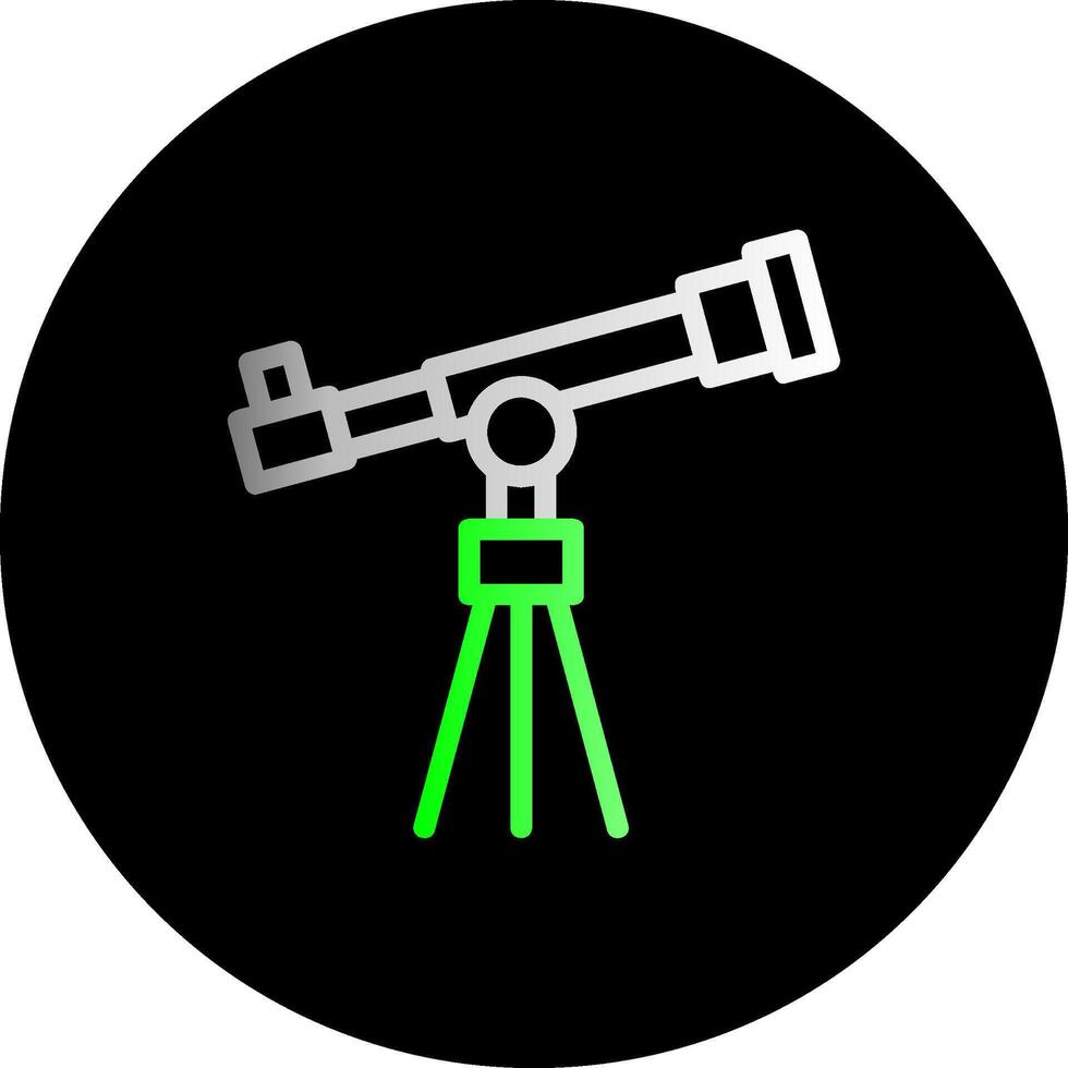 Telescope Dual Gradient Circle Icon vector