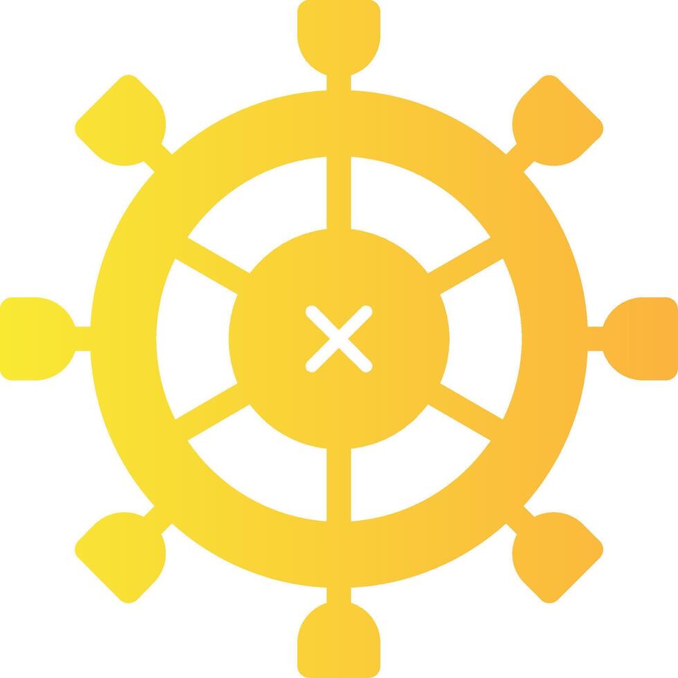 Helm Solid Multi Gradient Icon vector