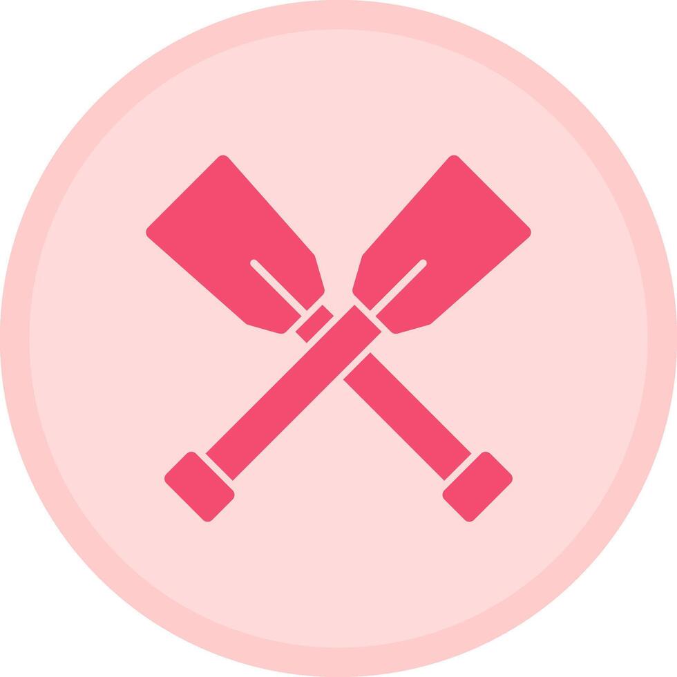 Oar Multicolor Circle Icon vector