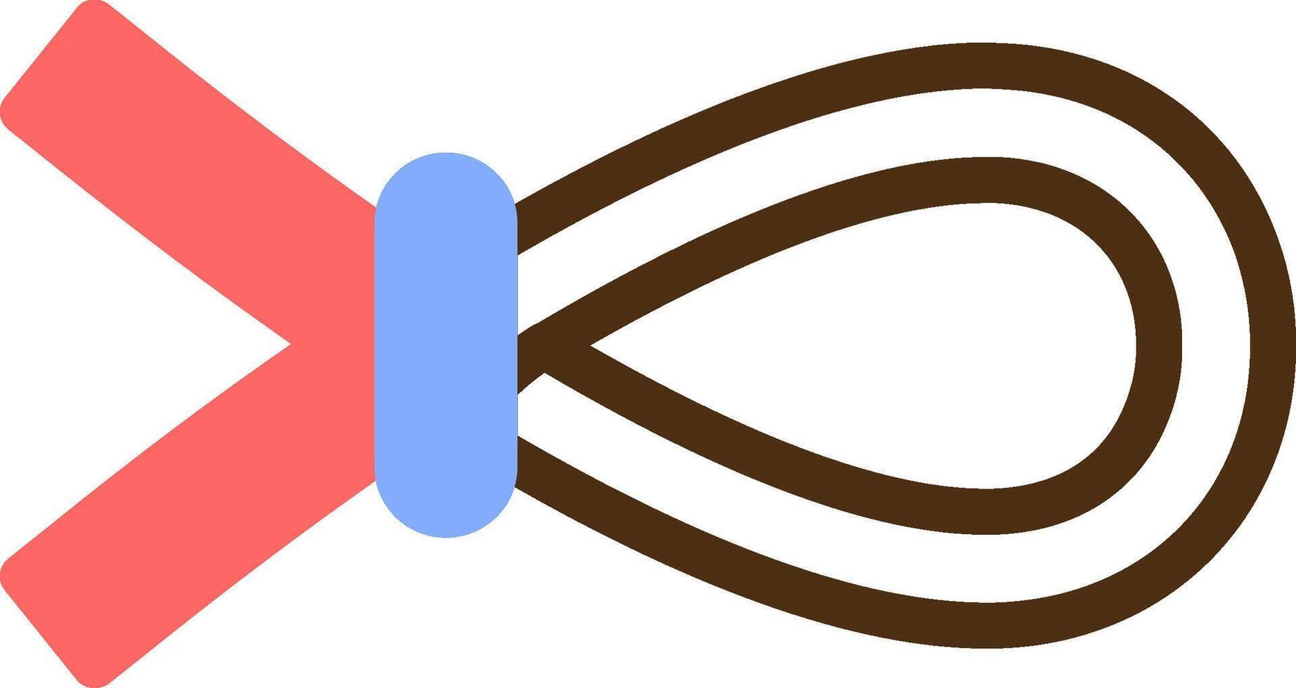 Nautical rope Color Filled Icon vector