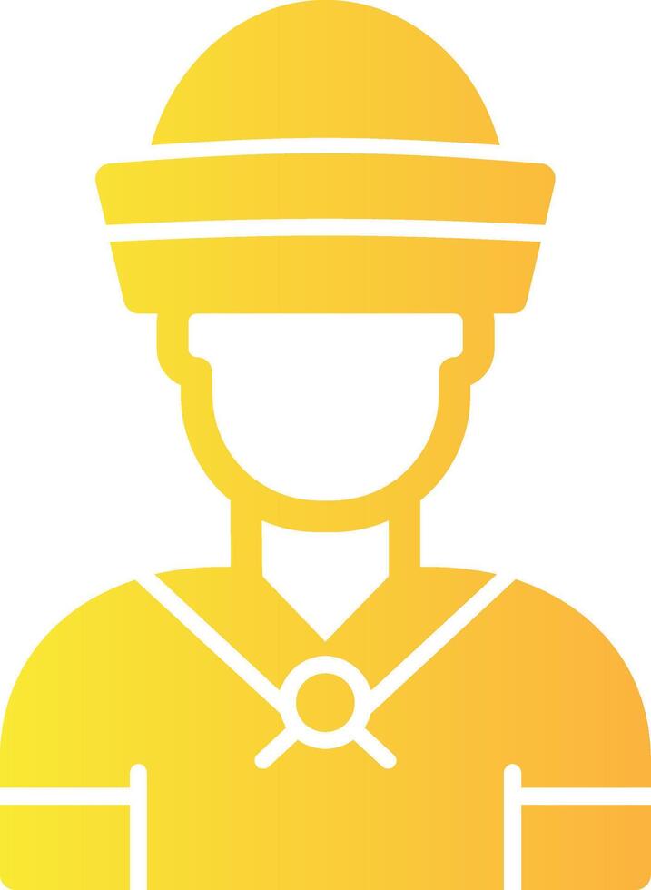 Sailor Solid Multi Gradient Icon vector