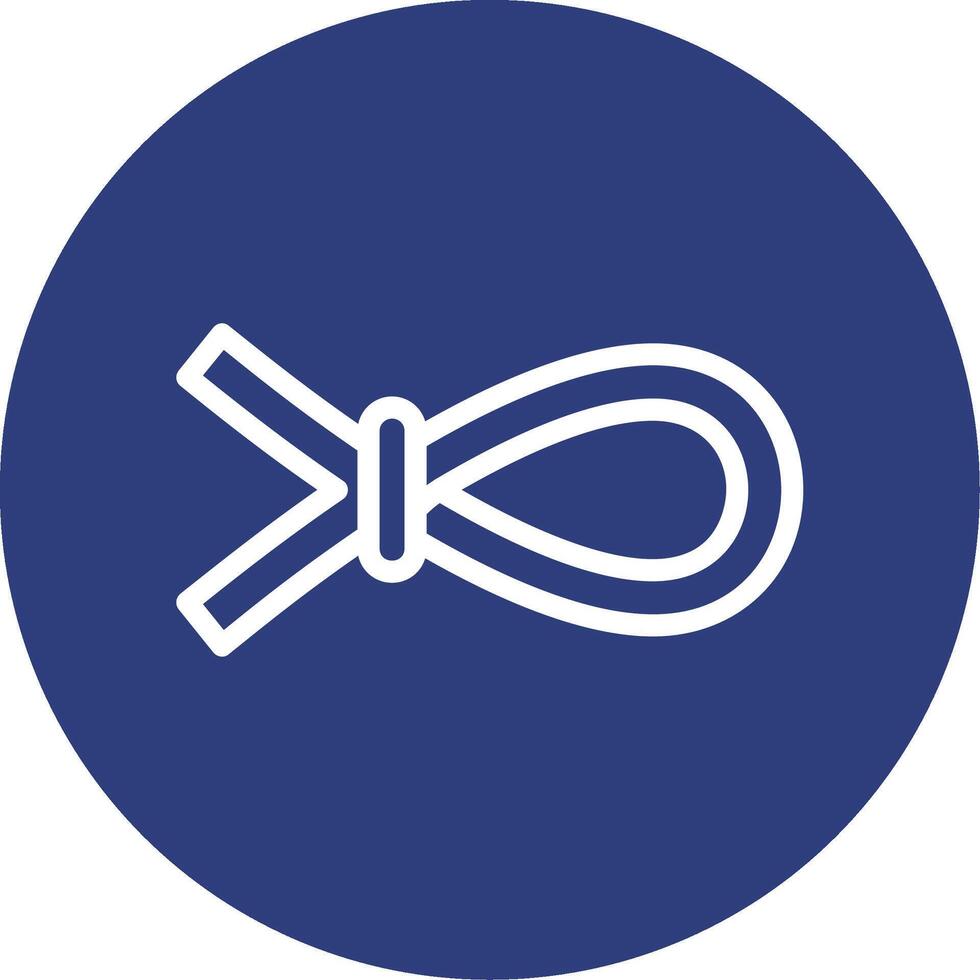 Nautical rope Outline Circle Icon vector