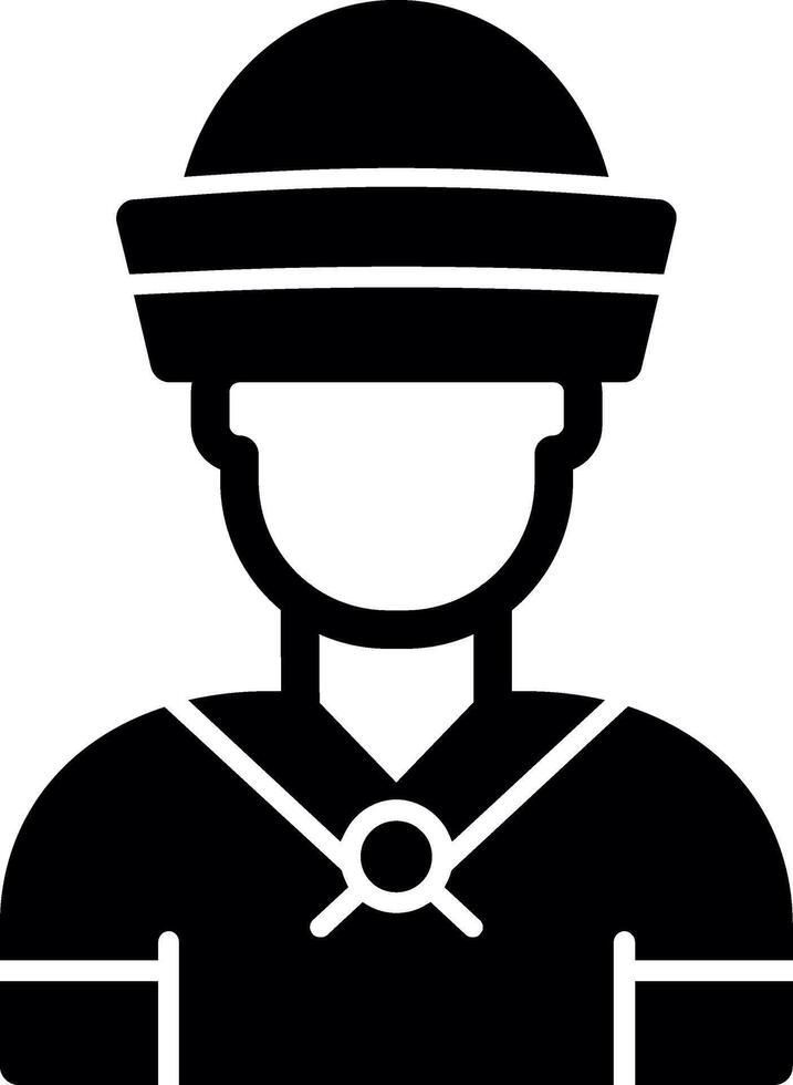 Sailor Glyph Icon vector