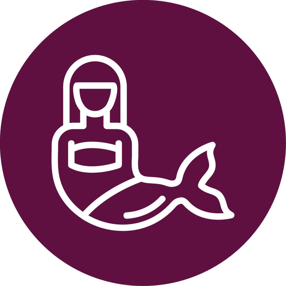 sirena contorno circulo icono vector