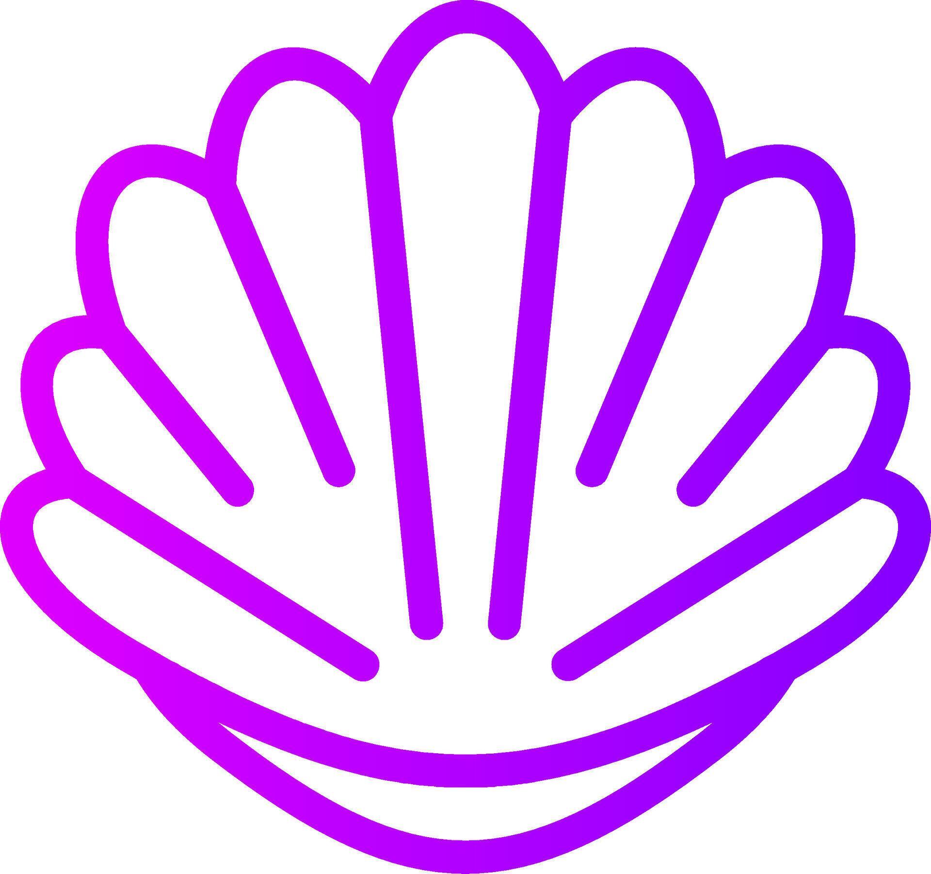 Seashell Linear Gradient Icon 39483813 Vector Art at Vecteezy