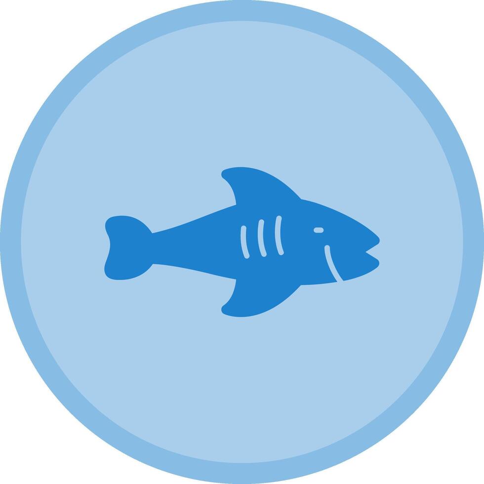 Fish Multicolor Circle Icon vector