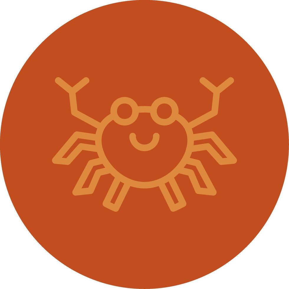 Crab Line Multi color Icon vector