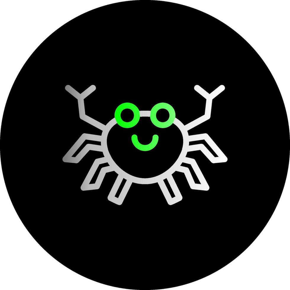 Crab Dual Gradient Circle Icon vector