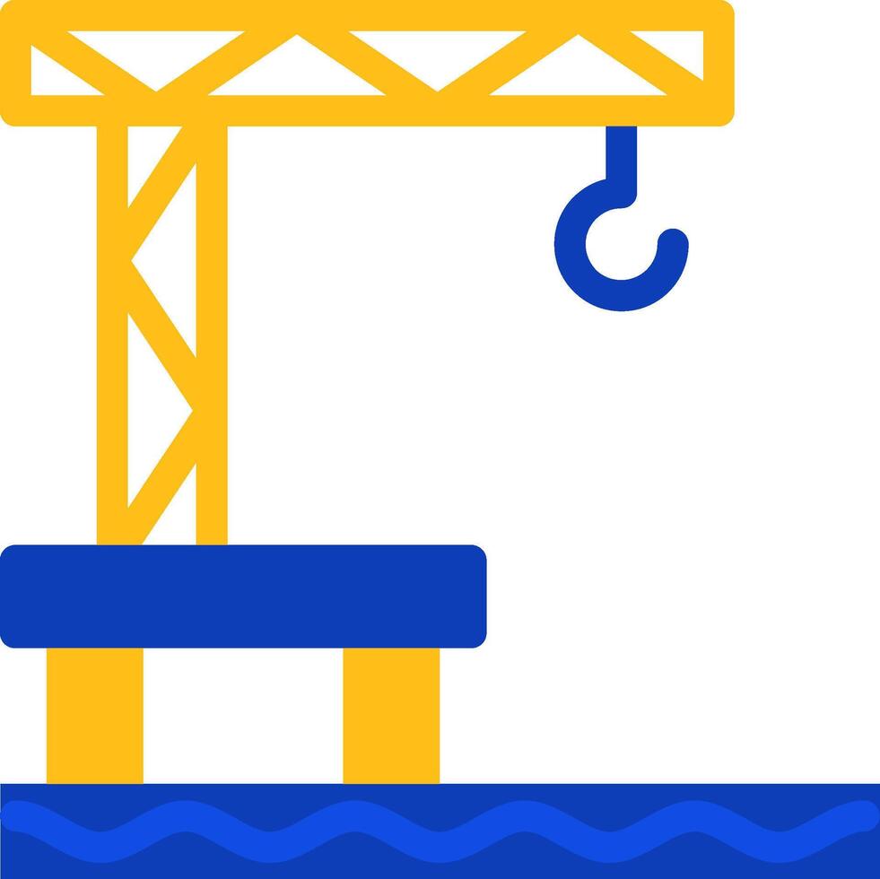 Harbor Flat Two Color Icon vector