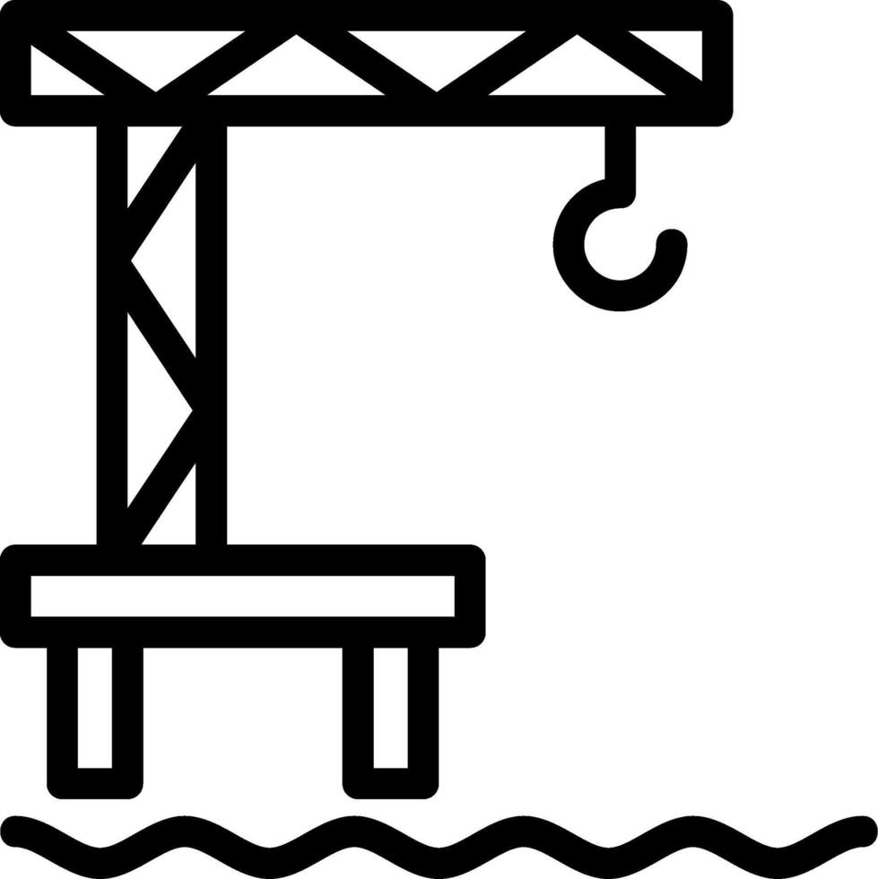 Harbor Line Icon vector