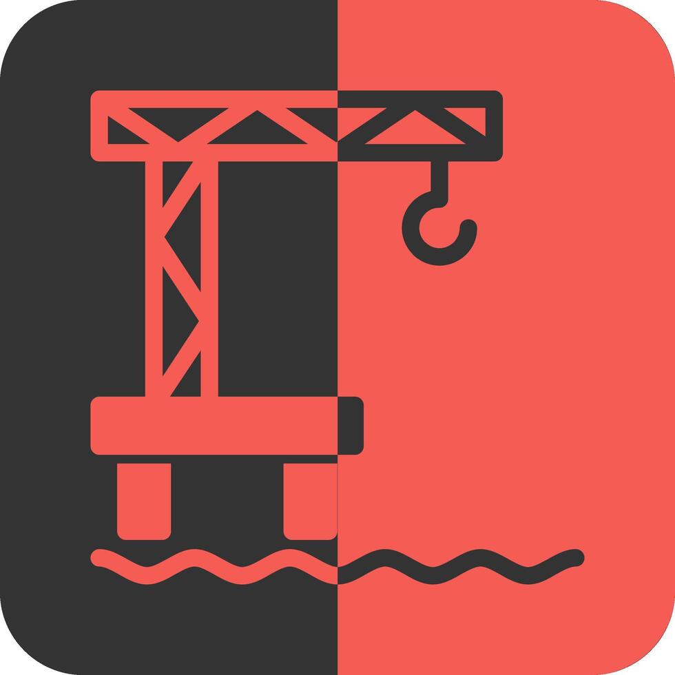 Harbor Red Inverse Icon vector