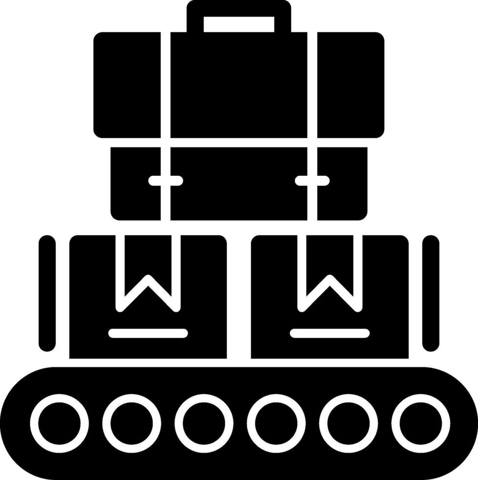 Factory Glyph Icon vector