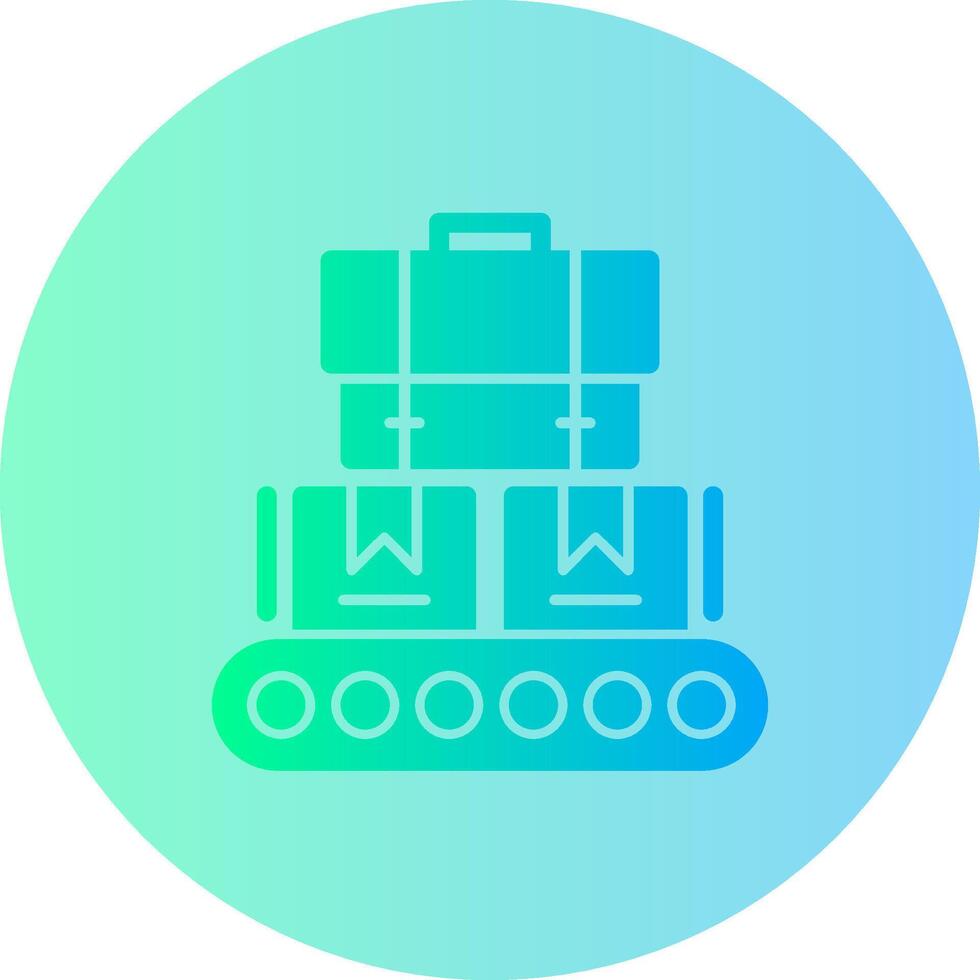 Factory Gradient Circle Icon vector