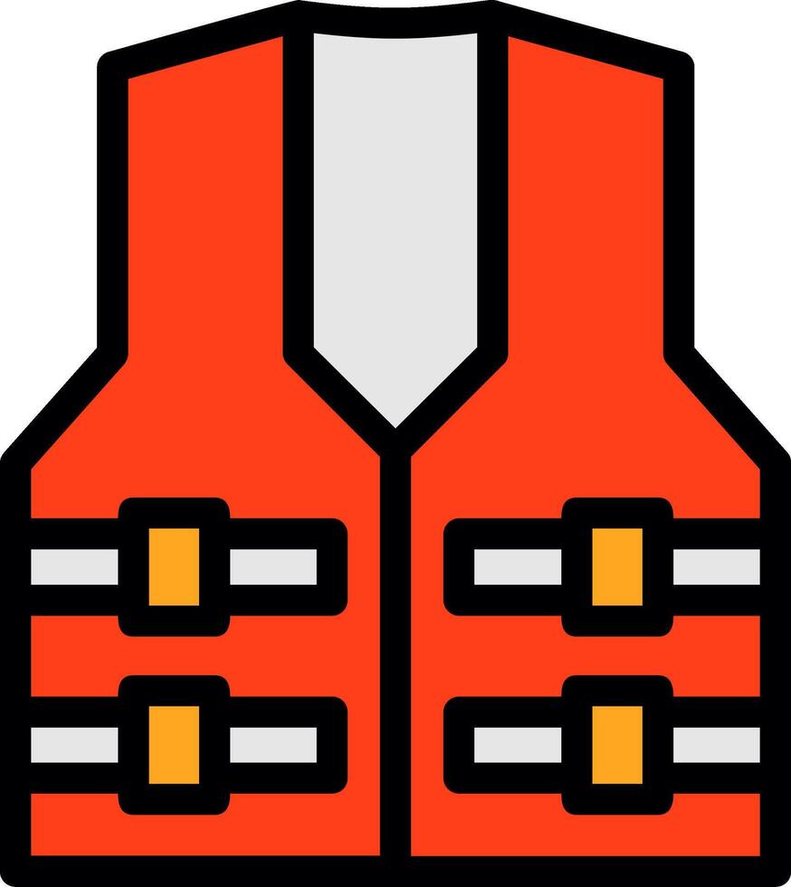 Buoyancy aid Line Filled Icon vector