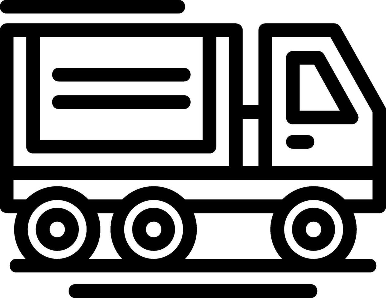 Delivery truck Line Icon vector