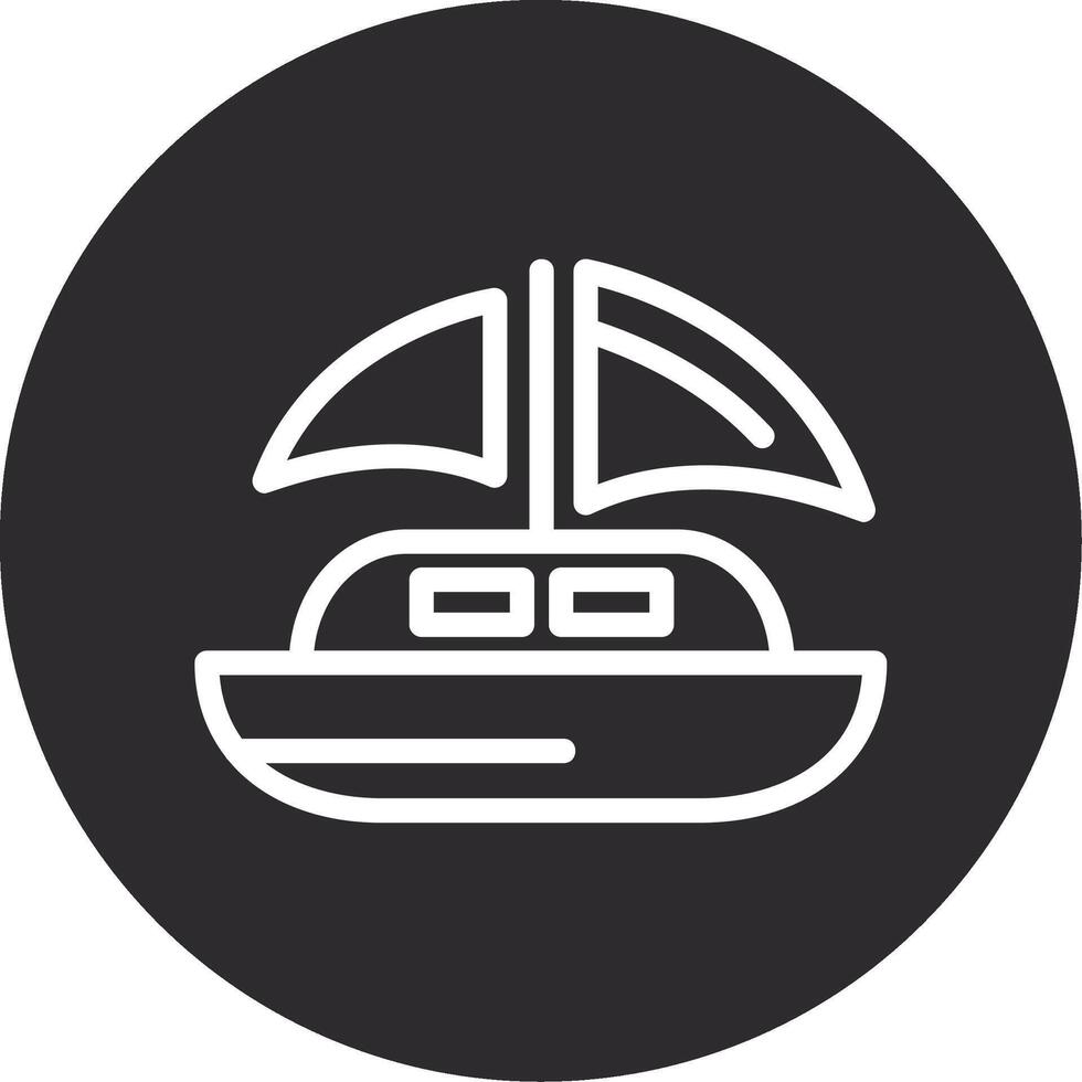 Dinghy Inverted Icon vector