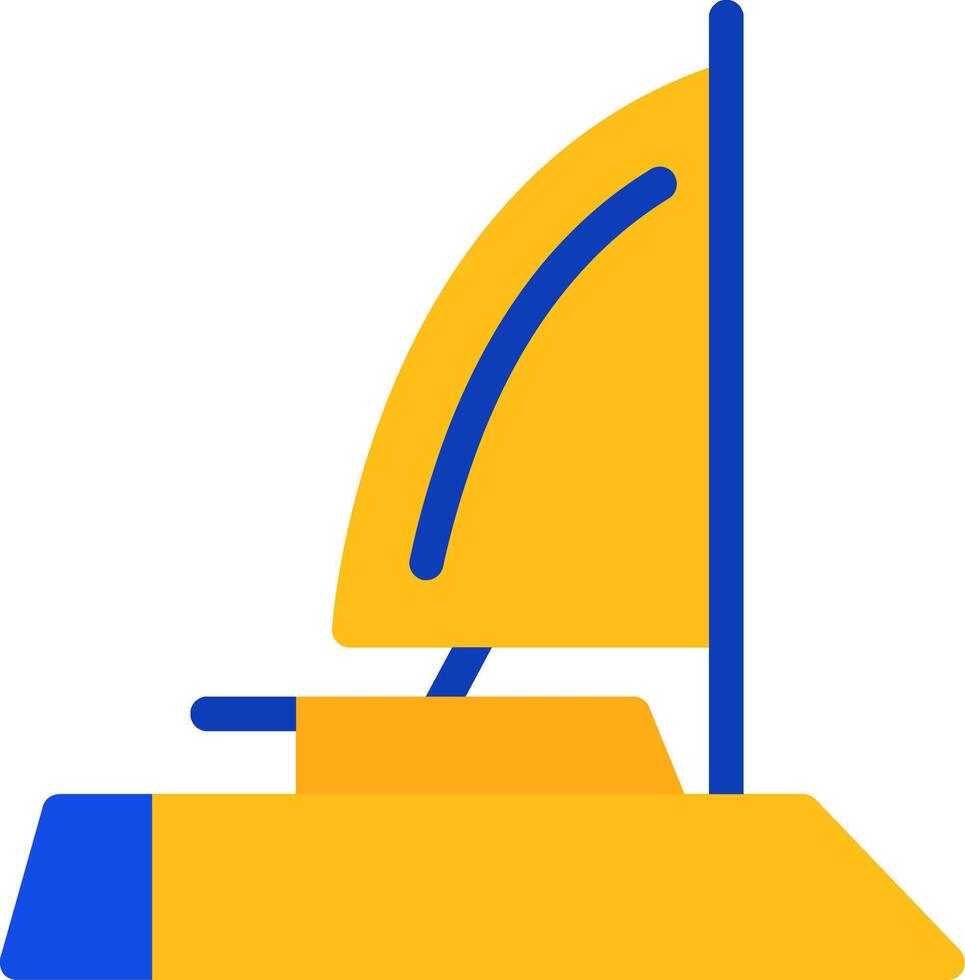 regata plano dos color icono vector