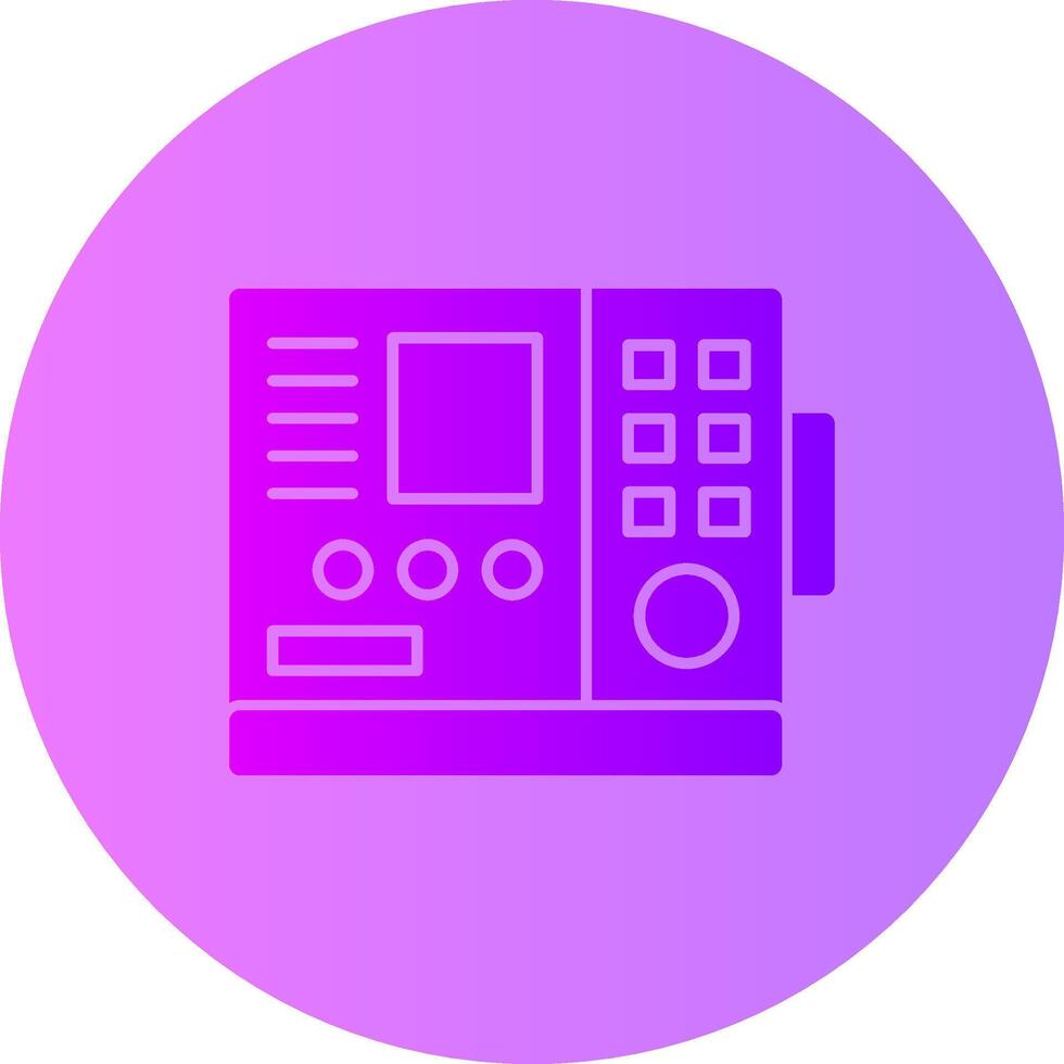 Ship-s radio Gradient Circle Icon vector