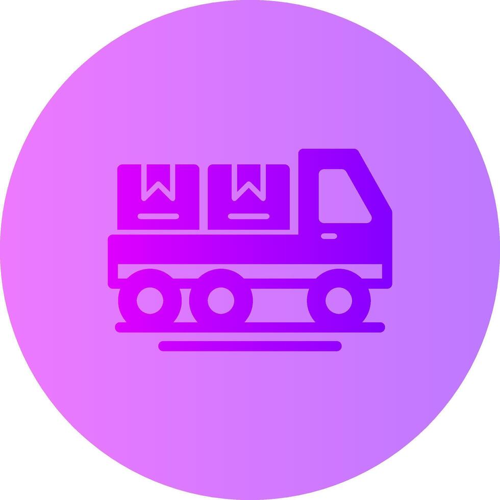 Shipping Gradient Circle Icon vector