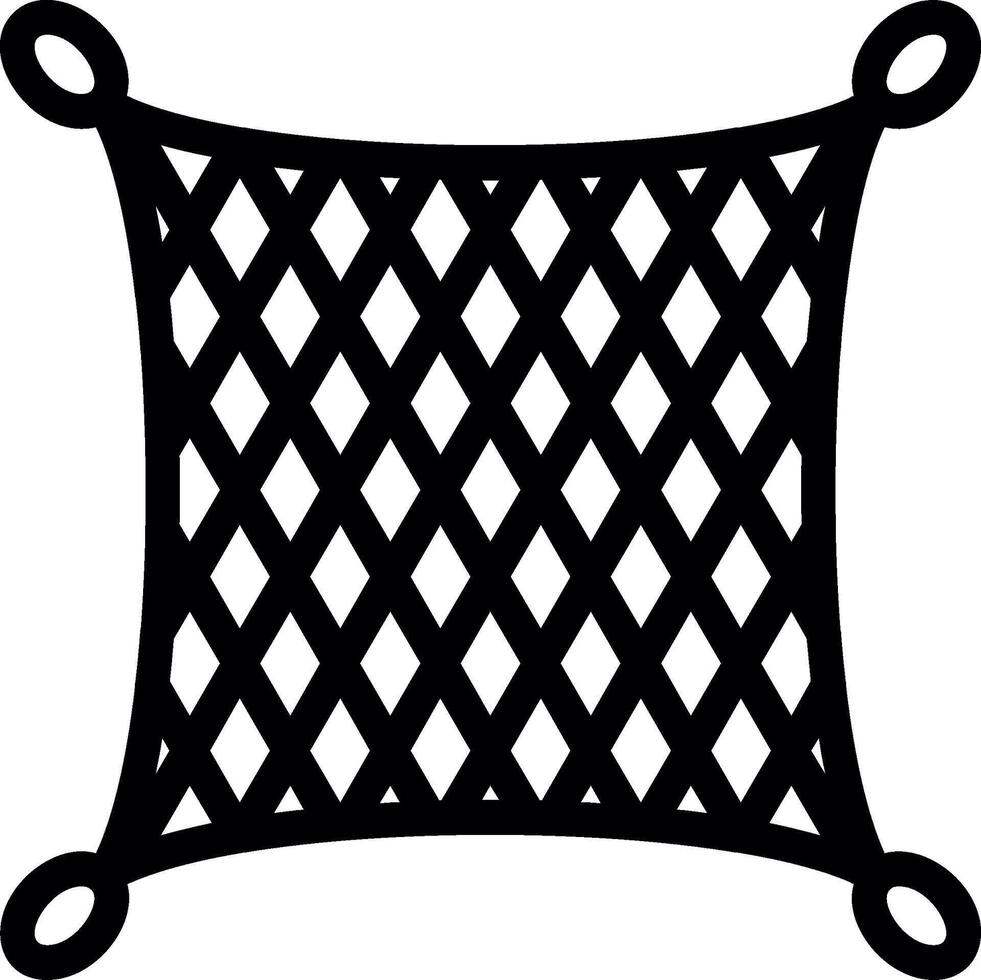 Fishing net Line Icon vector