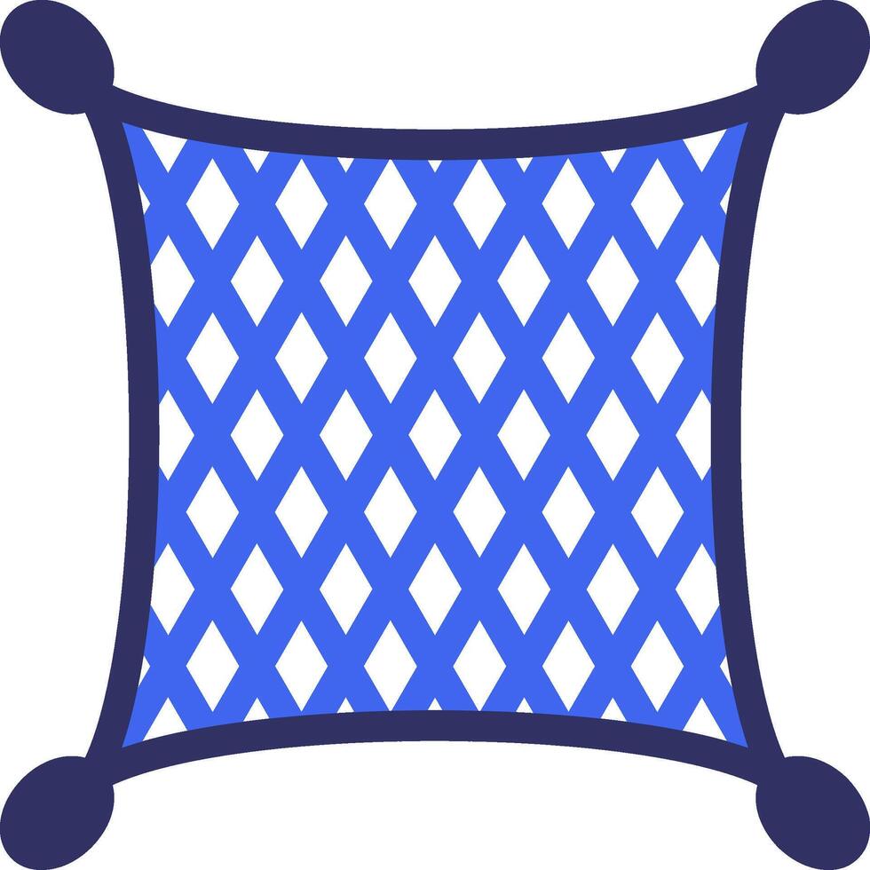 Fishing net Solid Two Color Icon vector