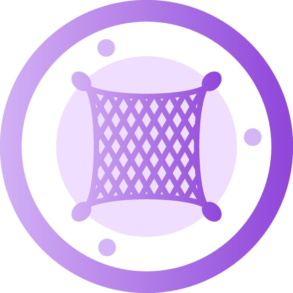 Fishing net Glyph Gradient Icon vector