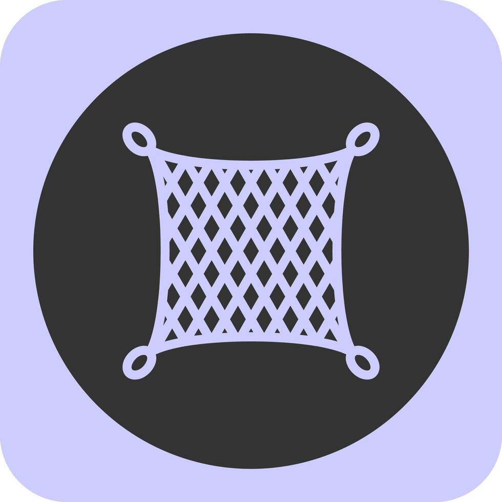 Fishing net Linear Round Icon vector