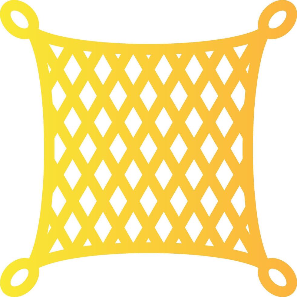 Fishing net Linear Gradient Icon vector
