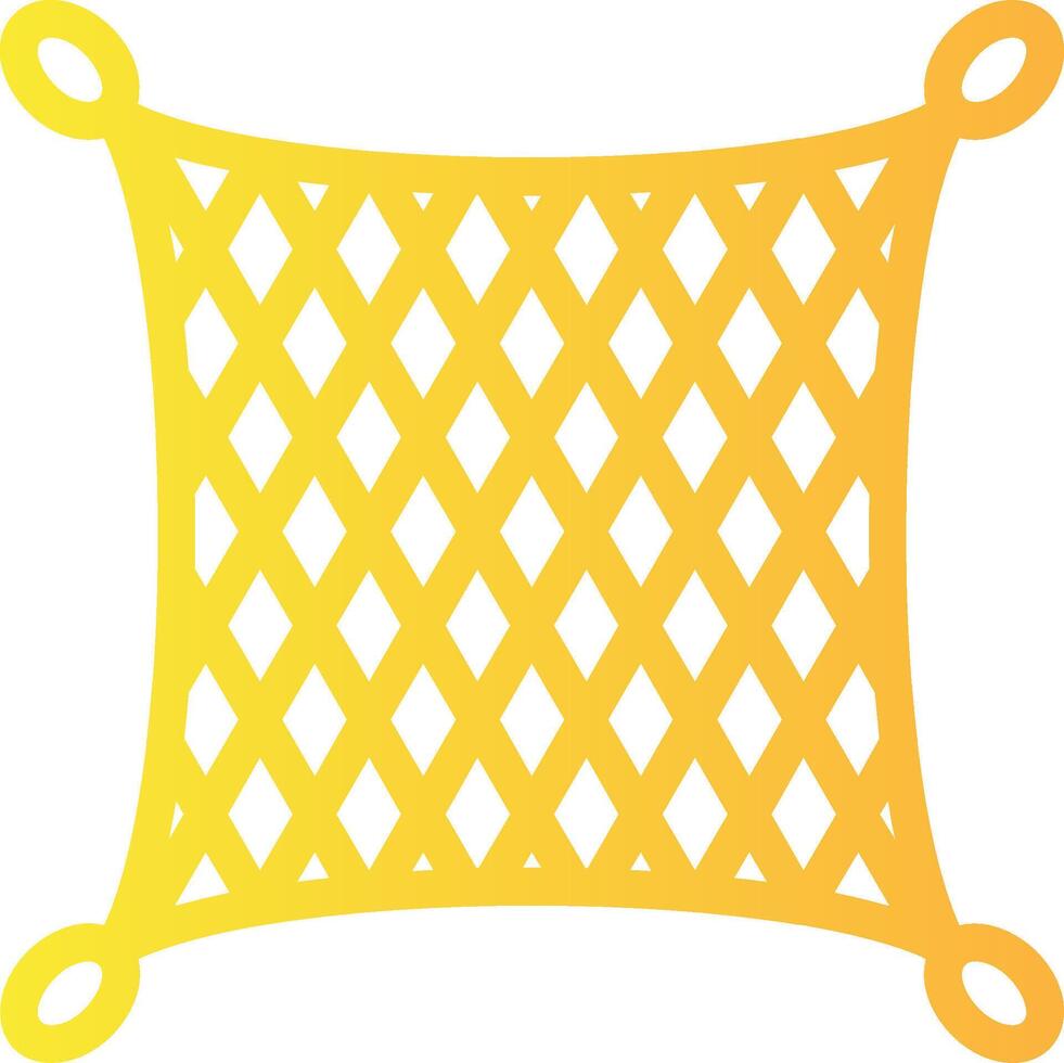 Fishing net Linear Gradient Icon vector