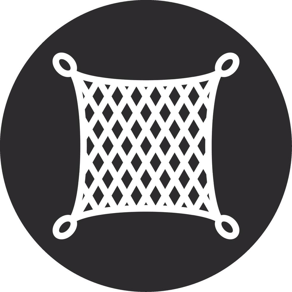 Fishing net Inverted Icon vector