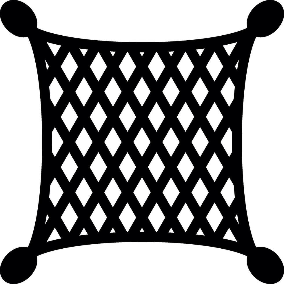 Fishing net Glyph Icon vector