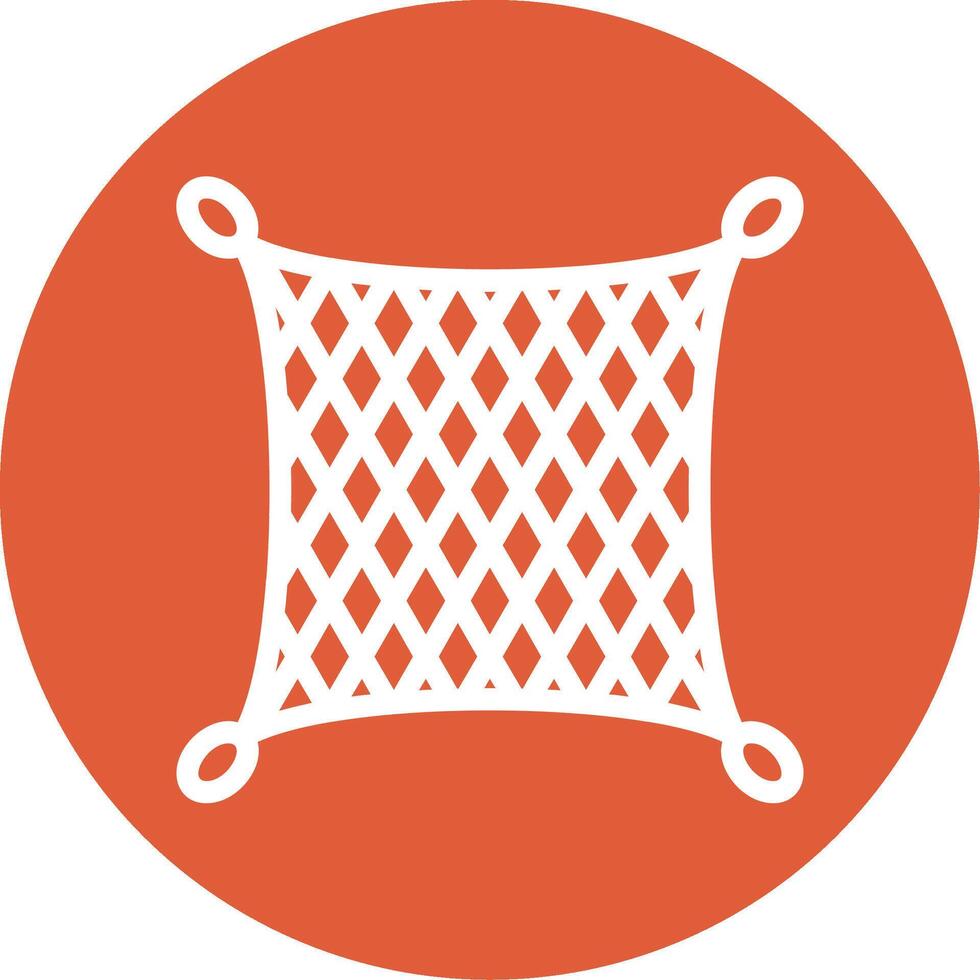 Fishing net Outline Circle Icon vector