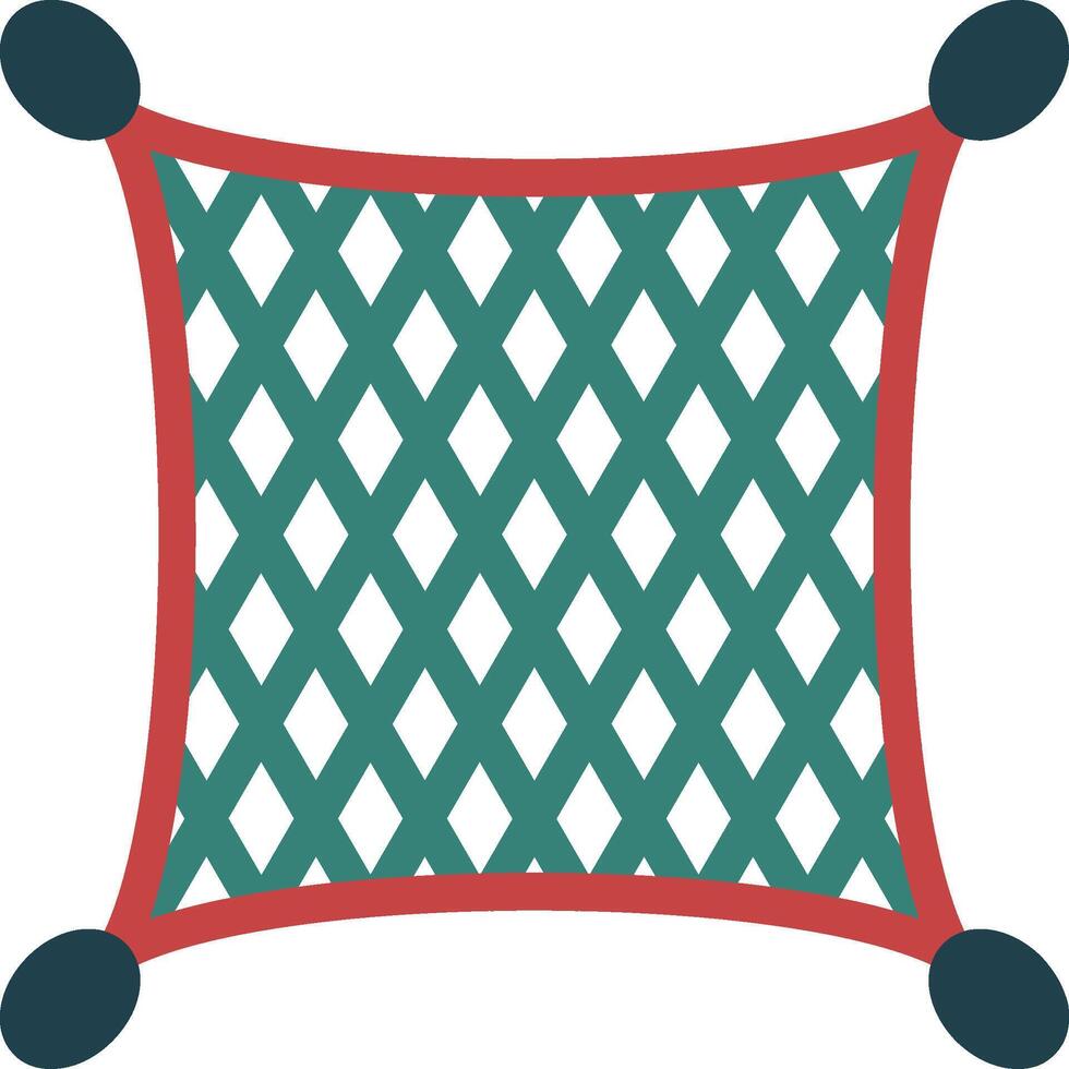 Fishing net Glyph Two Color Icon vector