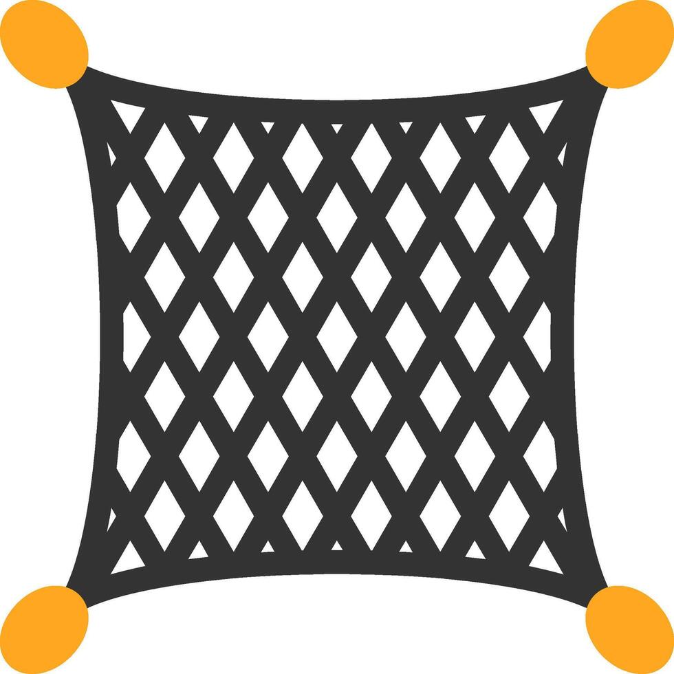 Fishing net Flat Icon vector