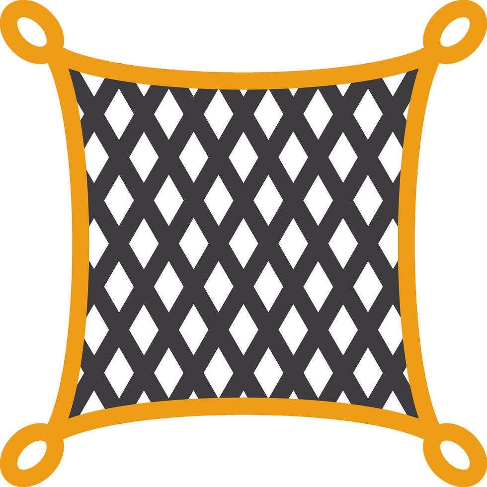 Fishing net Line Two Color Icon vector
