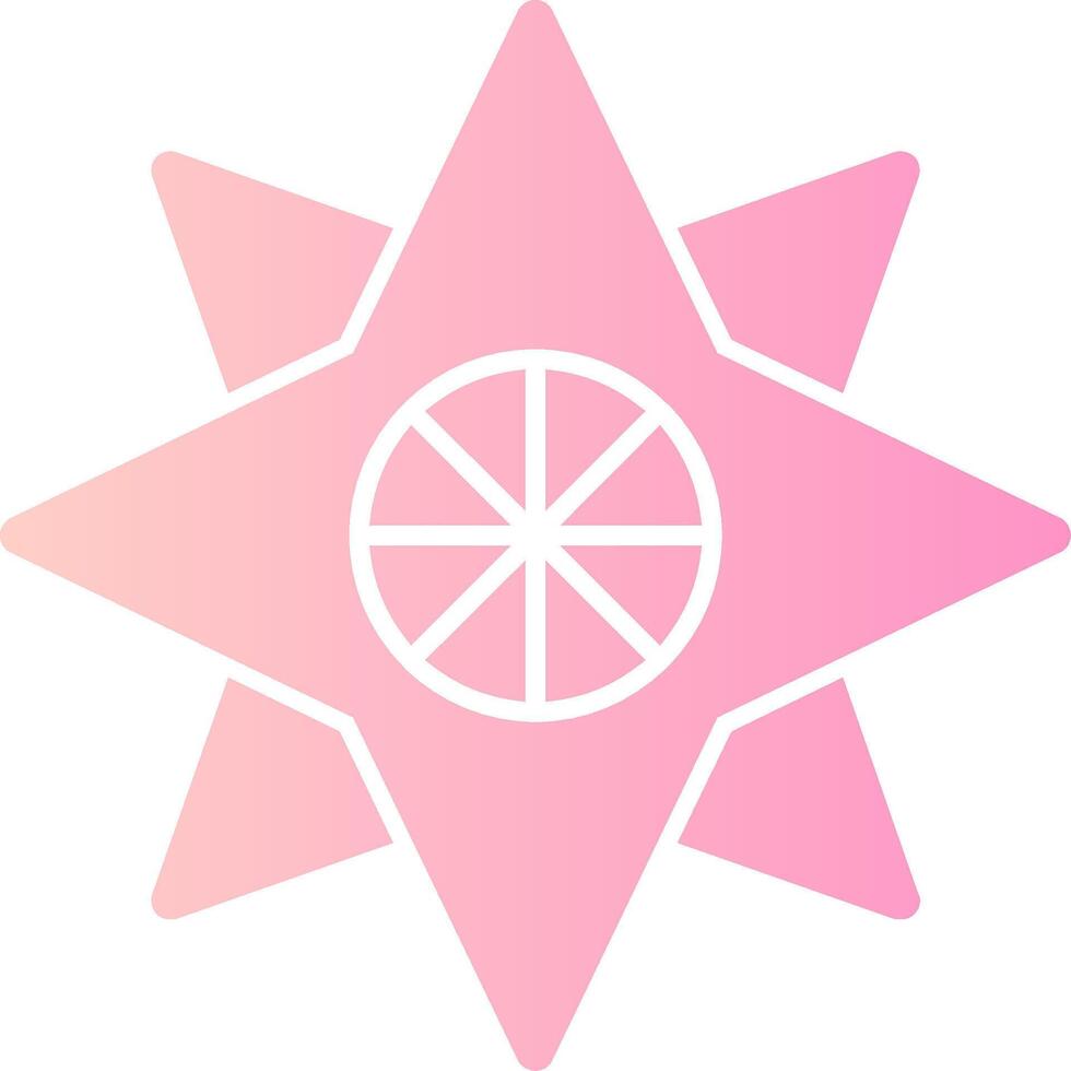 marinero-s estrella sólido multi degradado icono vector