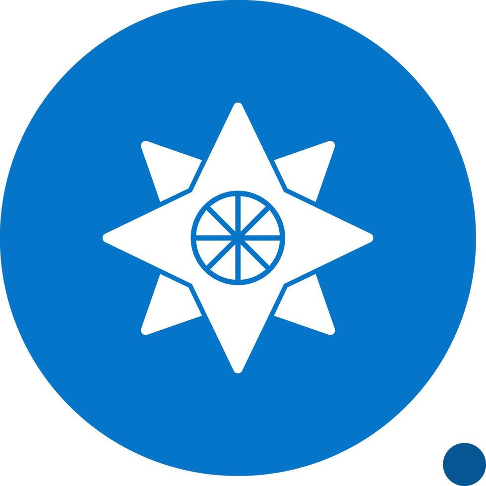 marinero-s estrella glifo sombra icono vector