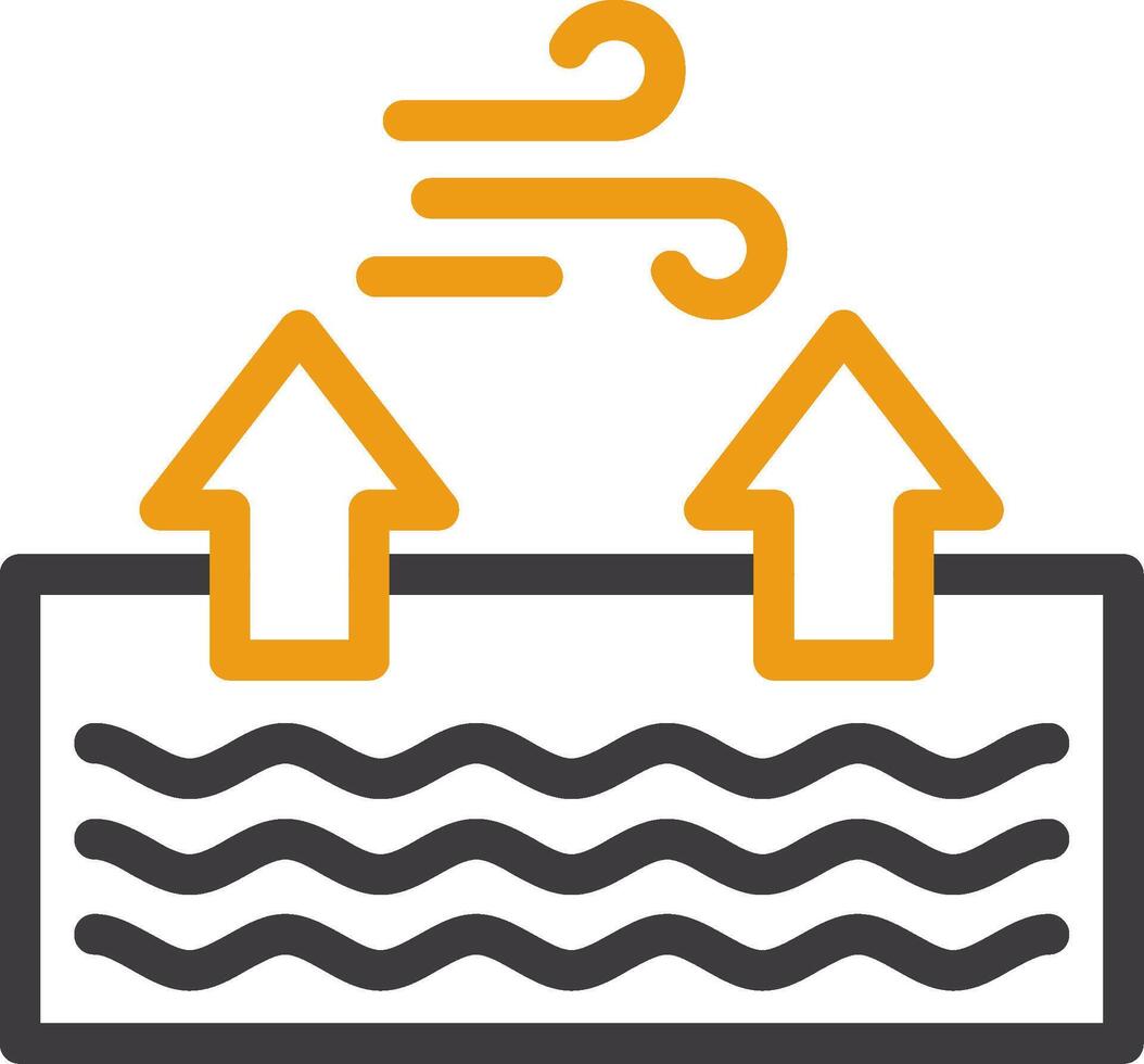 Tide Glyph Two Color Icon vector