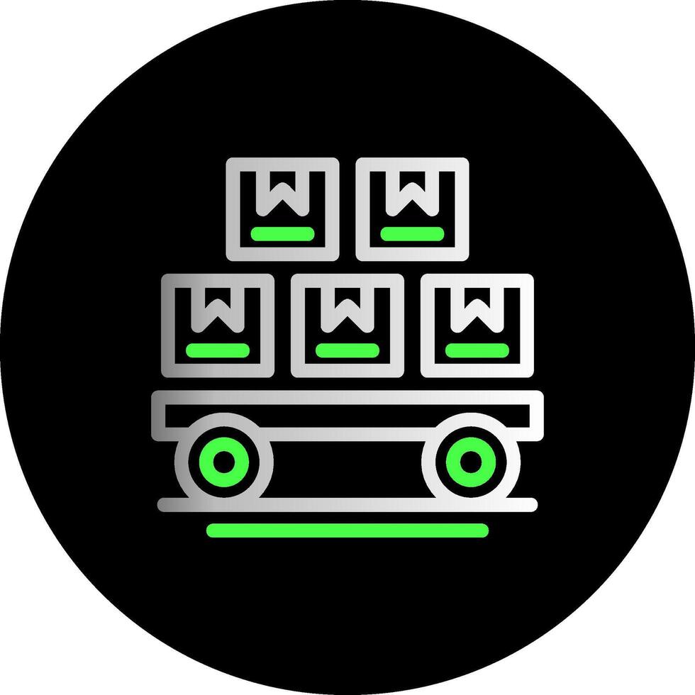 Logistics Dual Gradient Circle Icon vector