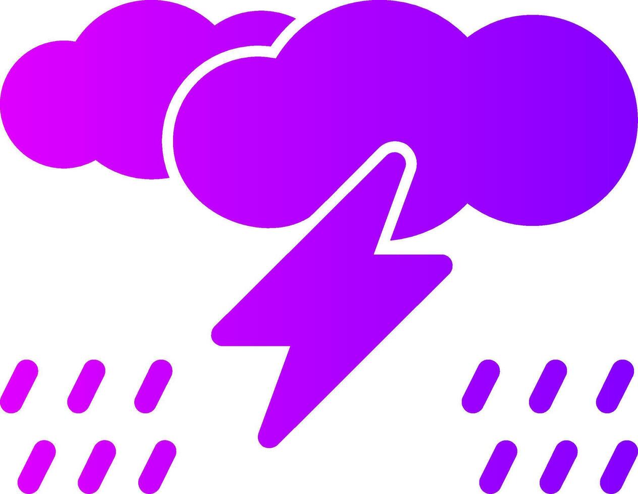 Storm Solid Multi Gradient Icon vector