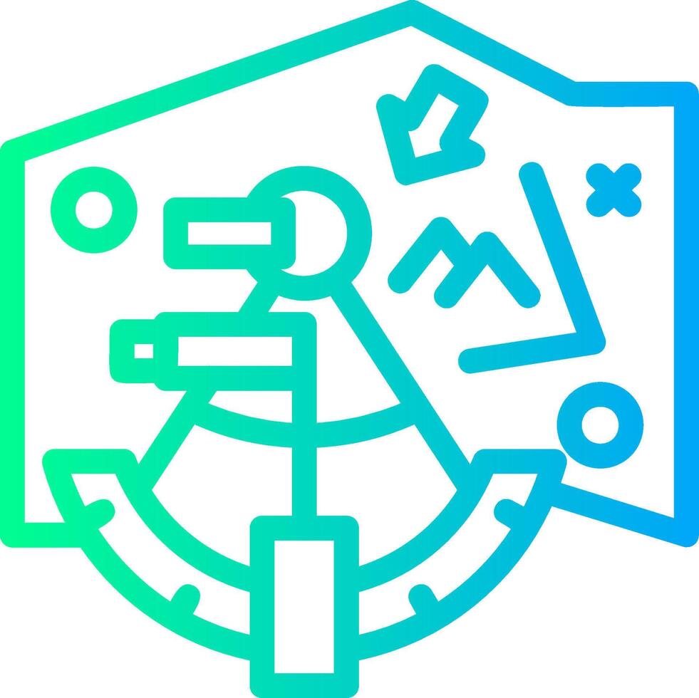 Navigation tools Linear Gradient Icon vector