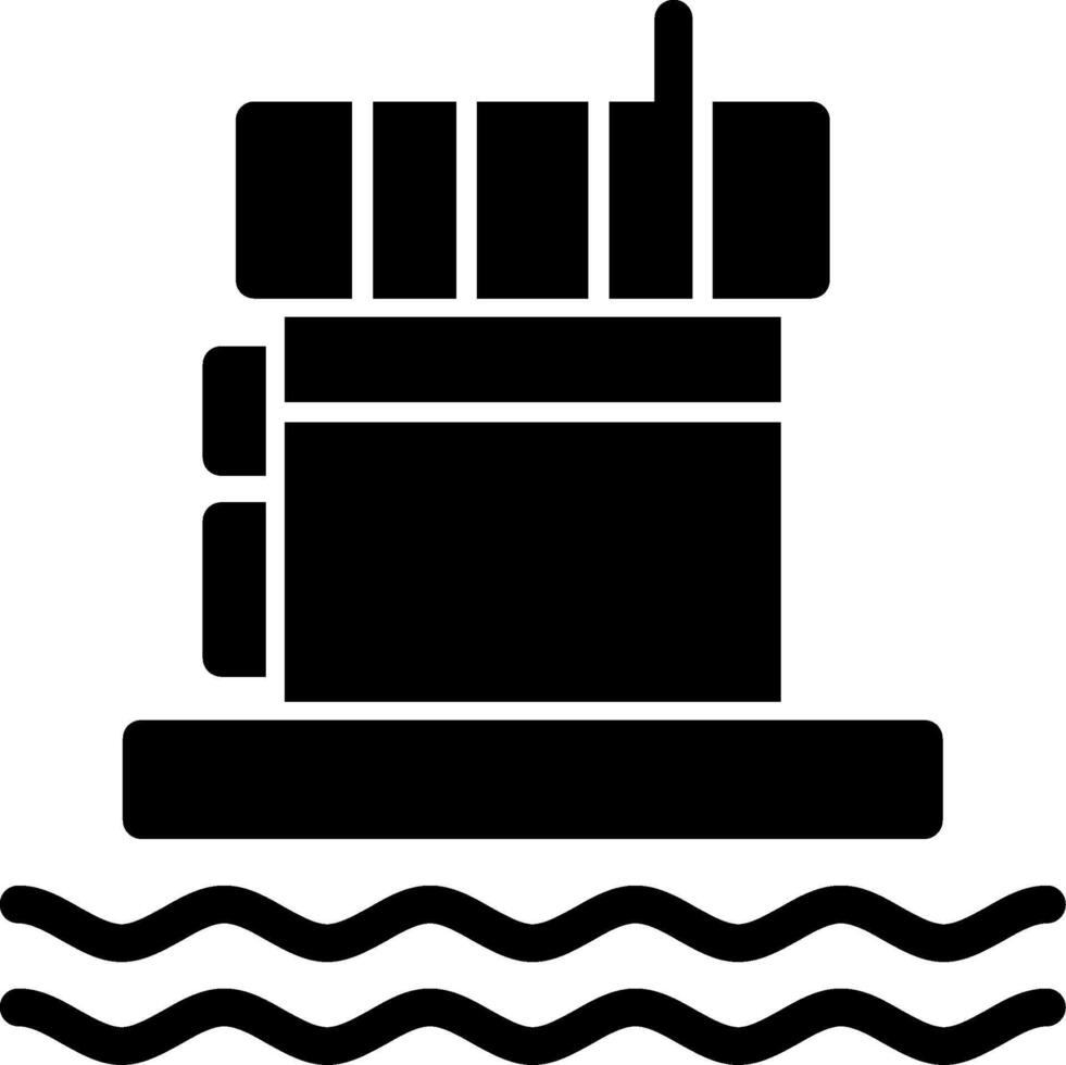 Navigation beacon Glyph Icon vector