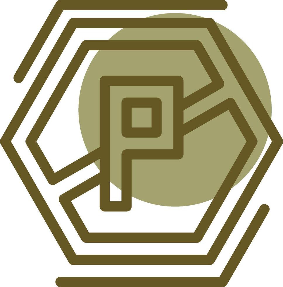 No parking Linear Circle Icon vector