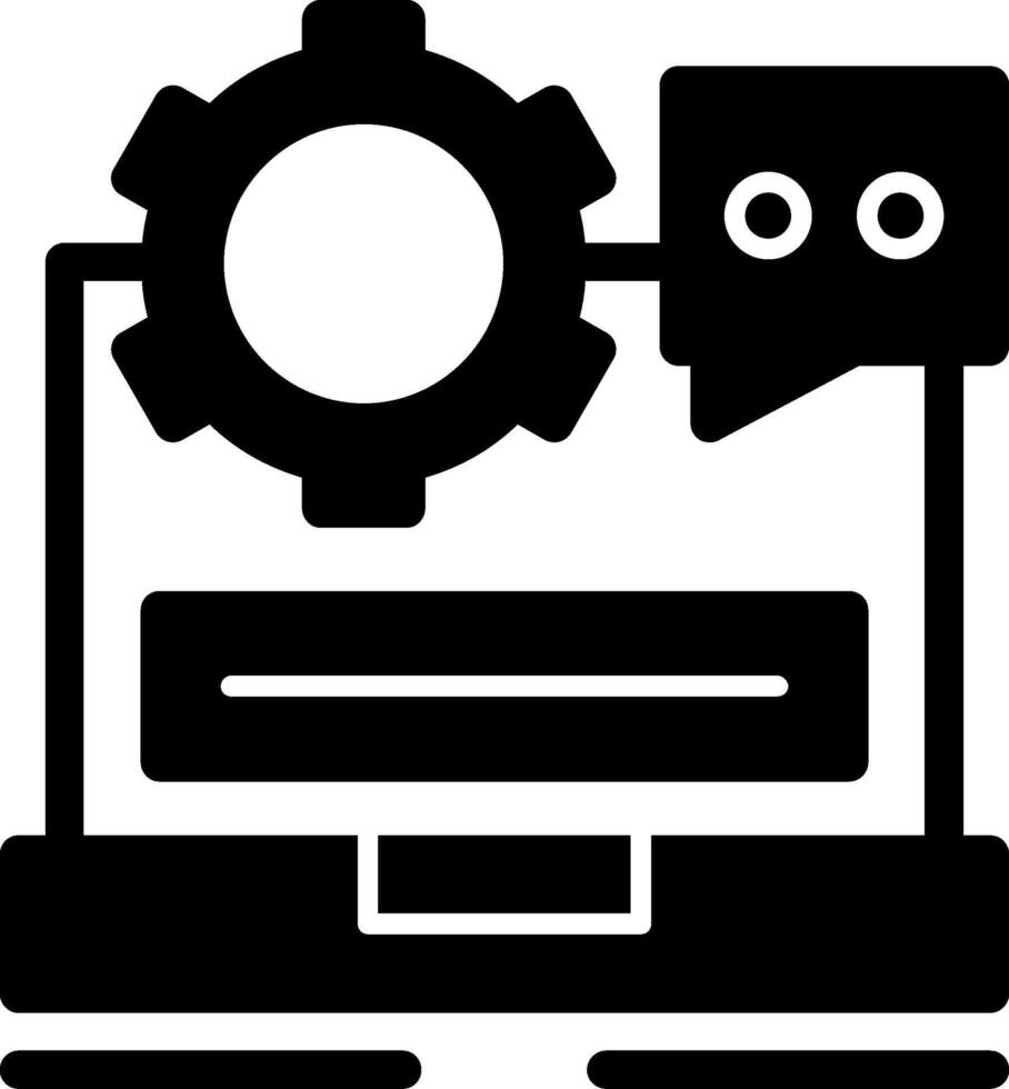 Helpdesk Glyph Icon vector
