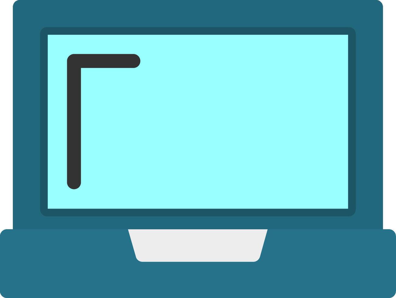 Laptop Flat Icon vector